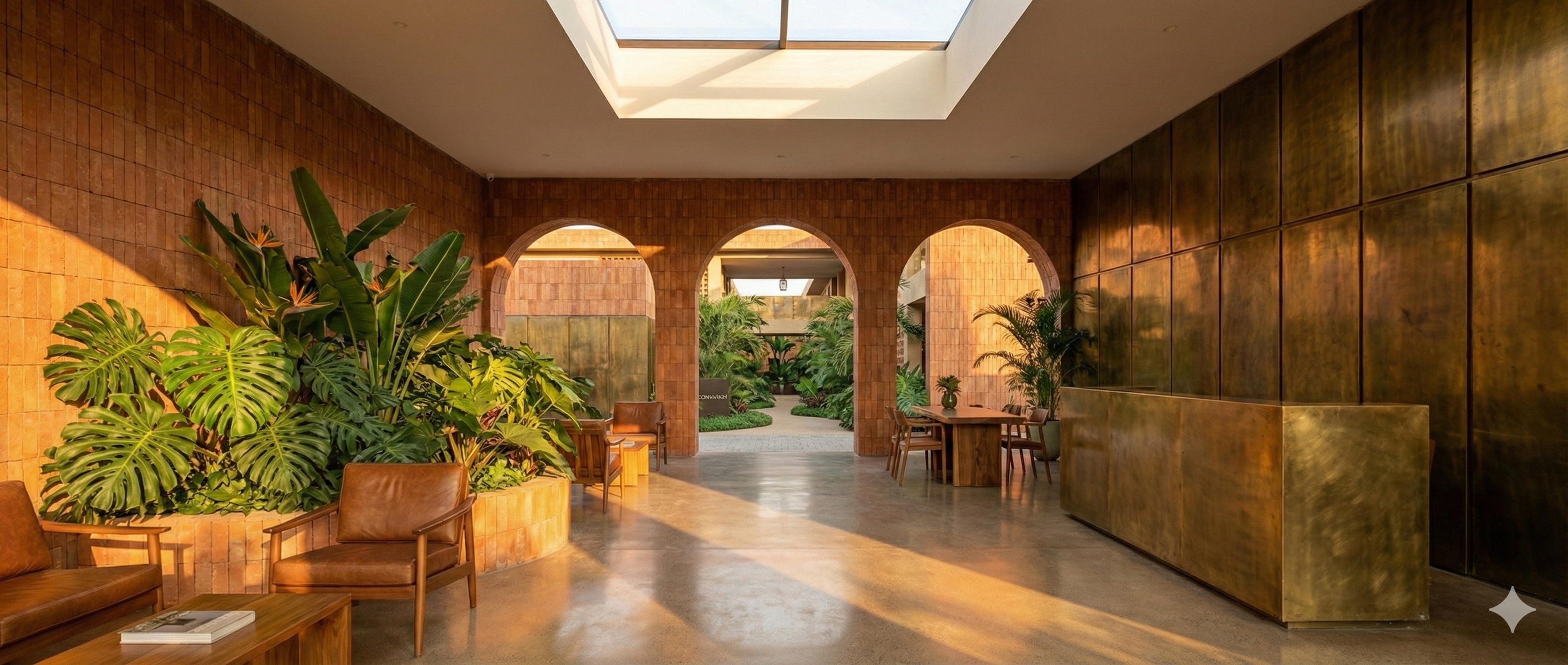 Convivia24 arched corridor